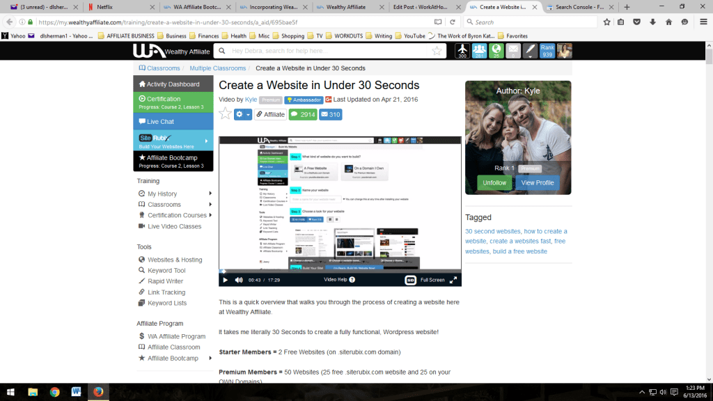 building a website