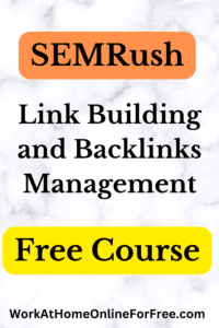 link building and backlinks course
