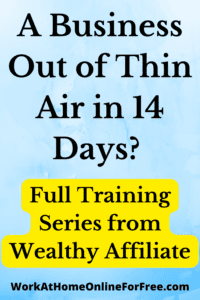A Business Out of Thin Air in 14 Days? 