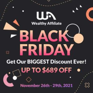 Wealthy Affiliate Black Friday 2021
