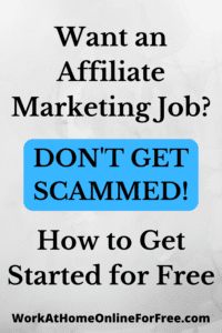 affiliate marketing jobs at home