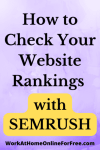 how to check your website rankings