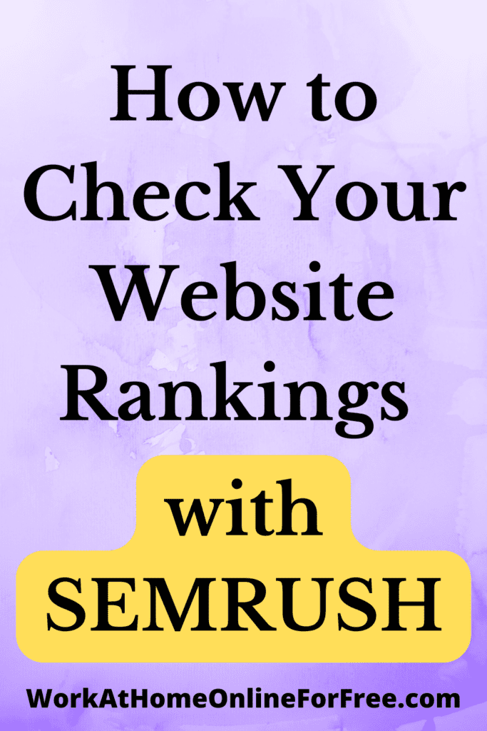 how to check your website rankings
