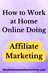 how to work at home online